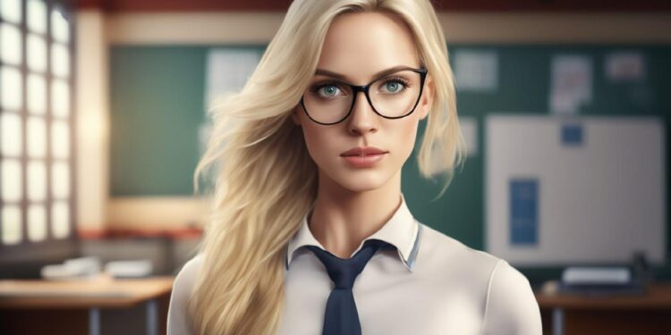 Учительница в классе