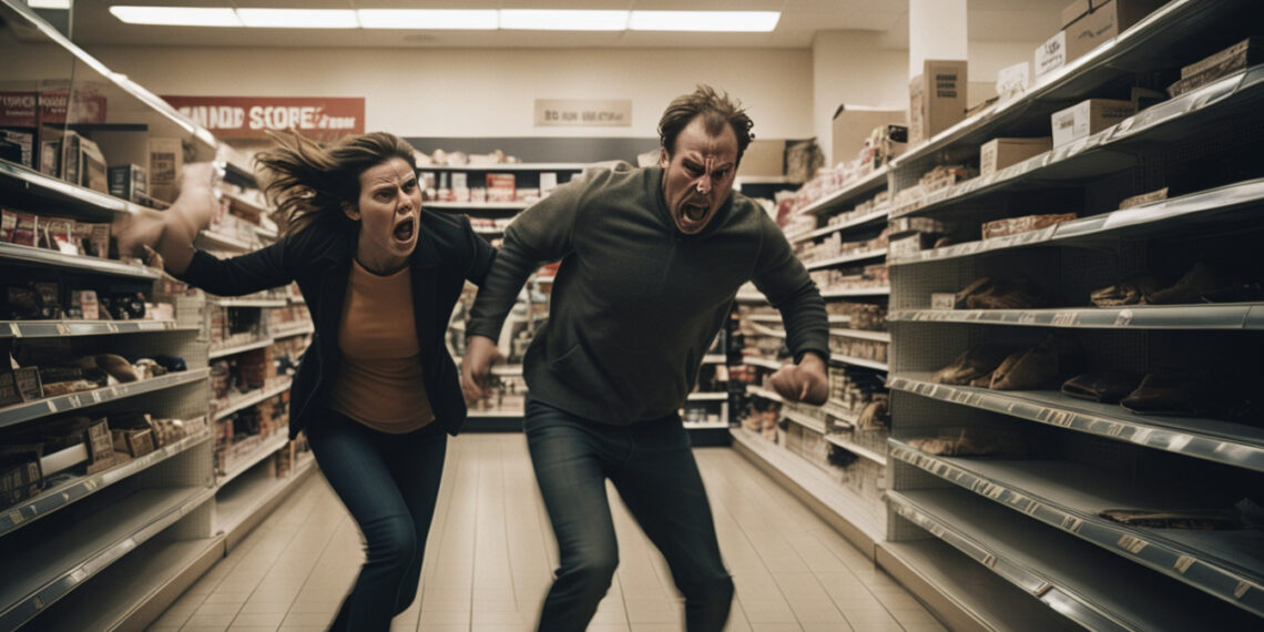 Угроза взрыва в Донецке: мужчина напал на свою девушку в магазине